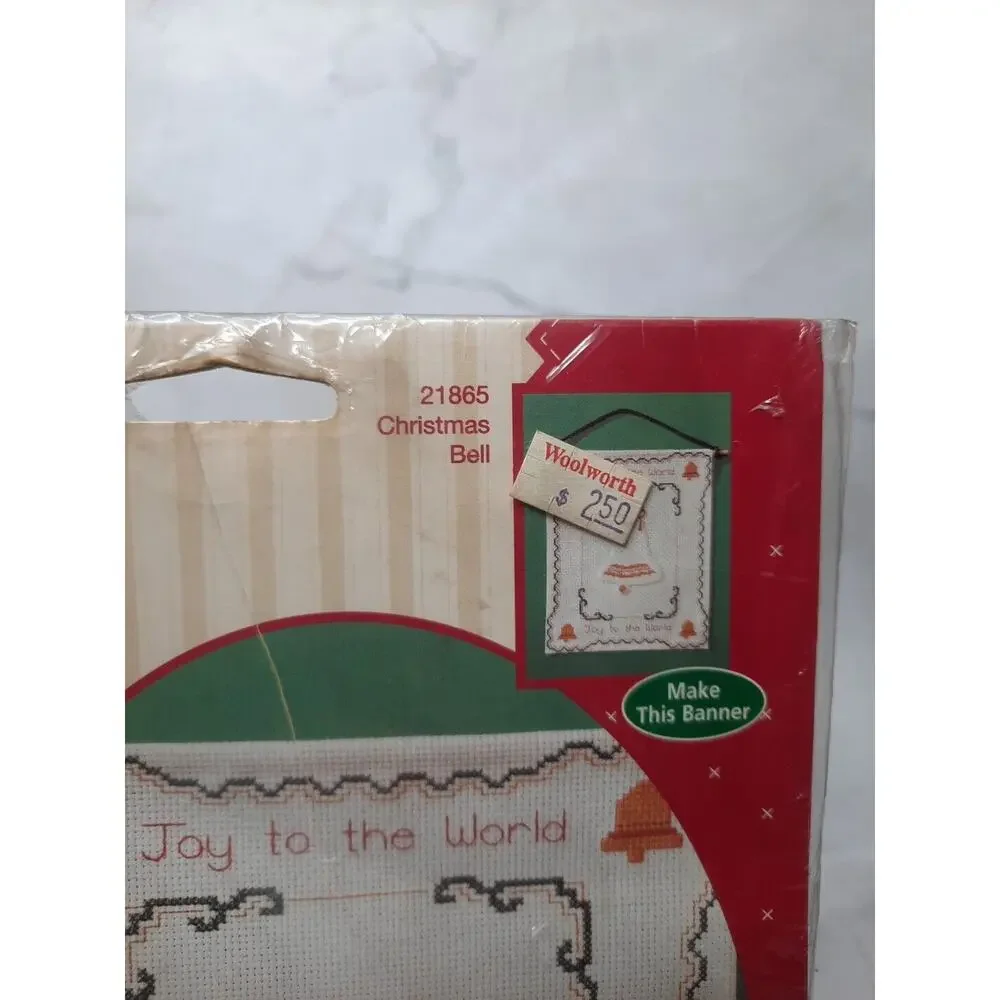 Vintage Plaid Stitched Impressions Counted Cross Stitch Kit 21865 Christmas Bell